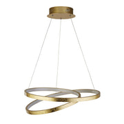 Searchlight  8761GO Float  Pendant  - Gold Leaf Metal & Opal - Bonus Superstore