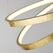 Searchlight  8761GO Float  Pendant  - Gold Leaf Metal & Opal - Bonus Superstore
