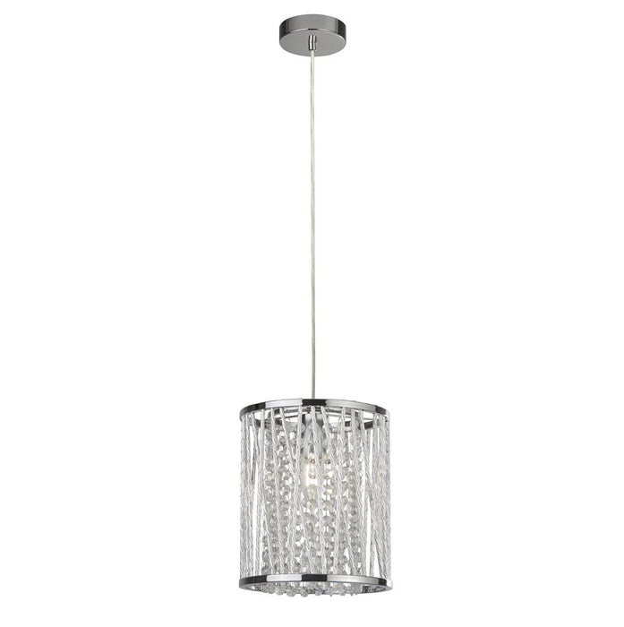 Searchlight  8831CC Elise  Pendant - Chrome Metal & Crystal