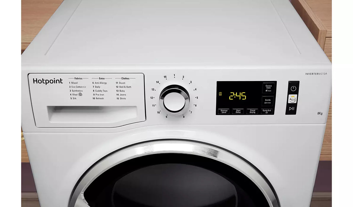 Hotpoint ActiveCare NT M11 82XB Heat Pump Tumble Dryer - White - Bonus Superstore