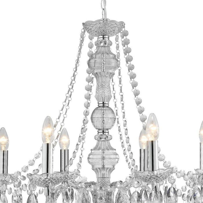 Searchlight  8888-8CL Marie Therese  8Lt Pendant - Clear Glass & Acrylic