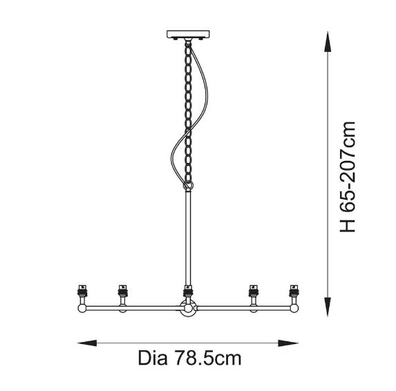 Santiago 5lt Pendant - 108212