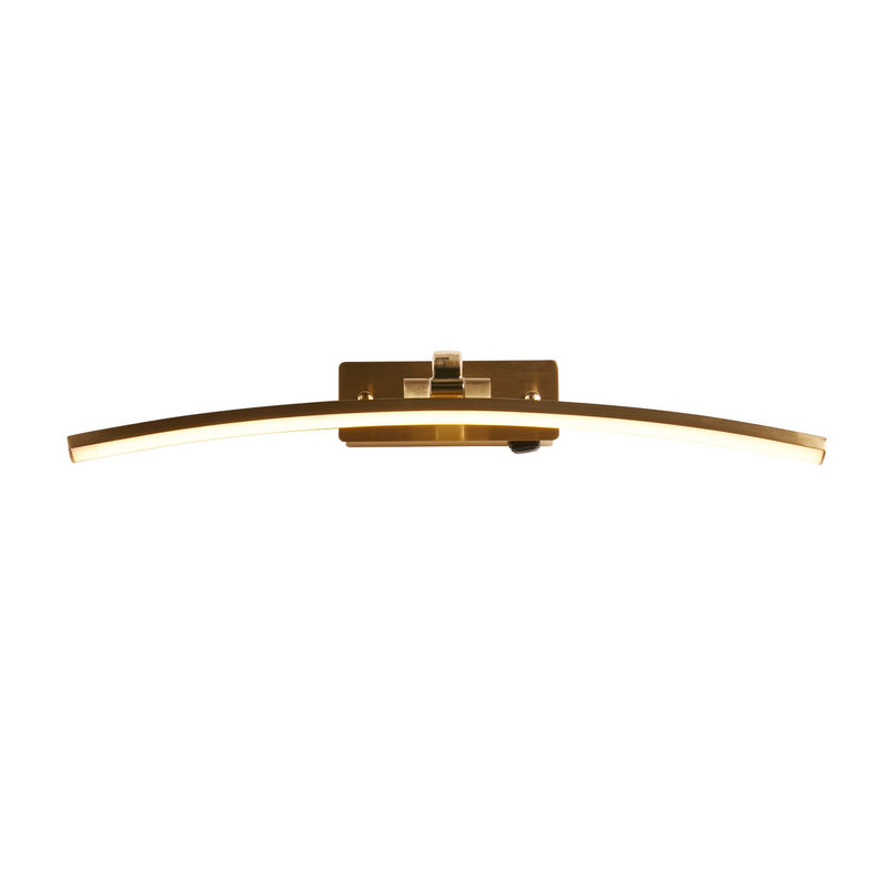 Searchlight  79822-50SB Santorini Picture Light - Satin Brass & Polished Metal
