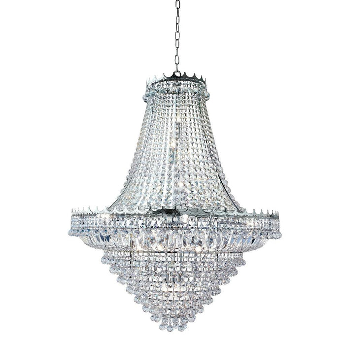 Searchlight  9112-102CC Versailles  19Lt Chandelier  - Chrome Metal & Crystal