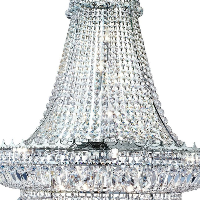 Searchlight  9112-102CC Versailles  19Lt Chandelier  - Chrome Metal & Crystal
