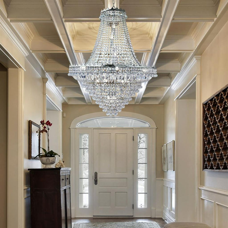 Searchlight  9112-102CC Versailles  19Lt Chandelier  - Chrome Metal & Crystal