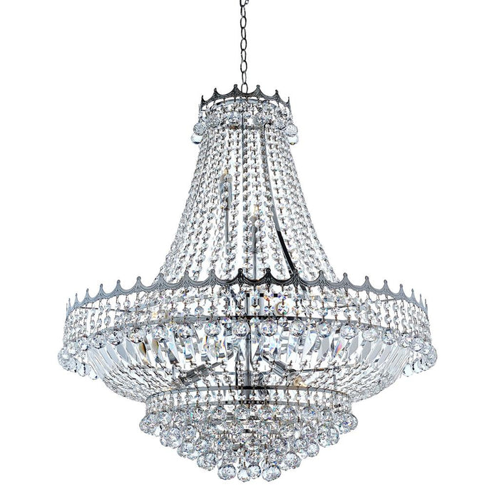 Searchlight  9112-82CC Versailles  13Lt Chandelier  - Chrome Metal & Crystal