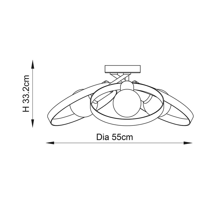 Hoop 6lt Semi flush - 91935