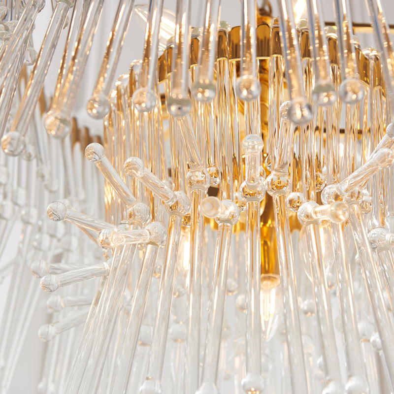 Endon 91941 Madeleine 9lt Pendant - Gold/Clear