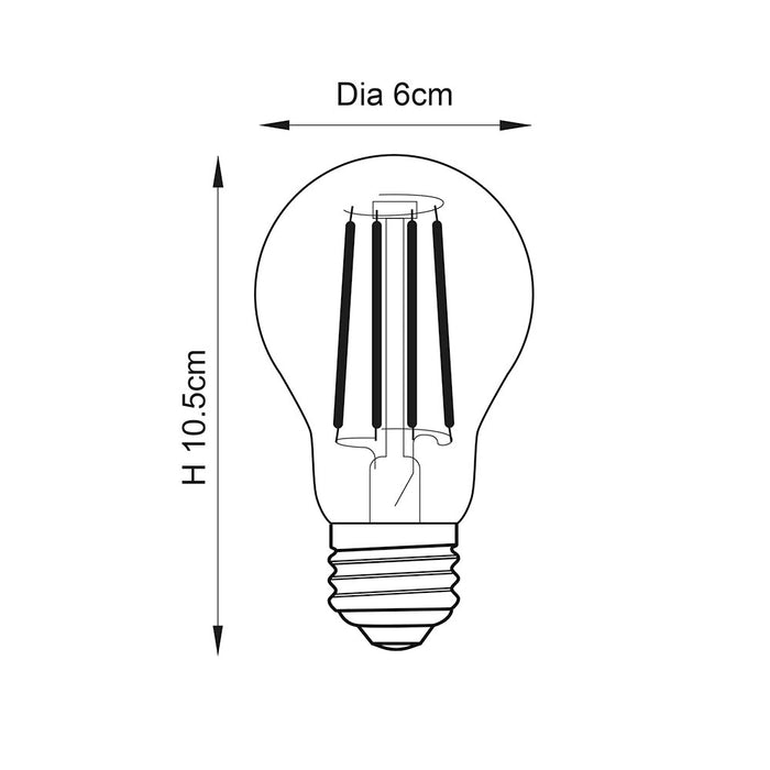 Endon E27 LED filament GLS