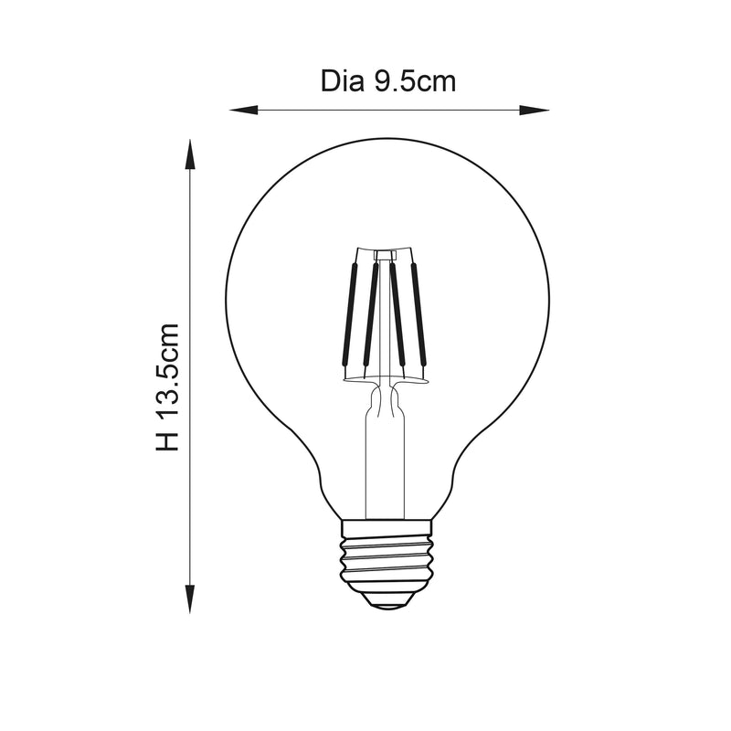 E27 LED filament globe 1lt Accessory