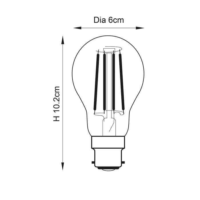Endon B22 LED filament GLS
