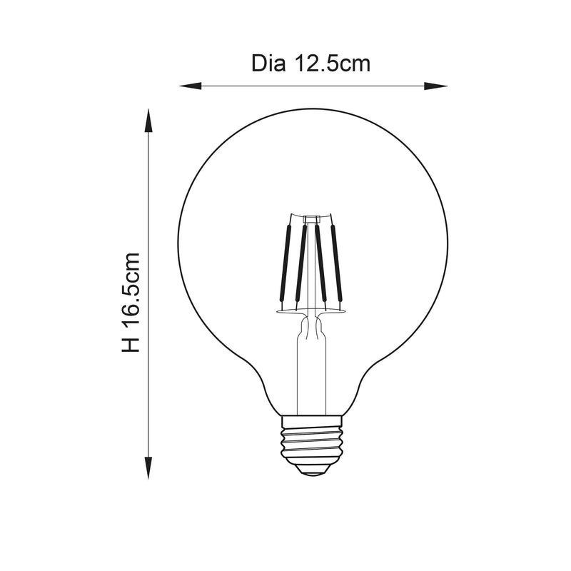 E27 LED filament globe 1lt Accessory