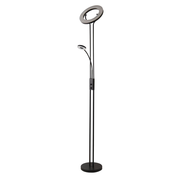 Searchlight  55601BK Mother & Child Floor Lamp - Matt Black Metal