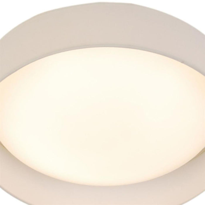 Searchlight  9371-37WH Gianna Flush - White Fabric &Acrylic Diffuser