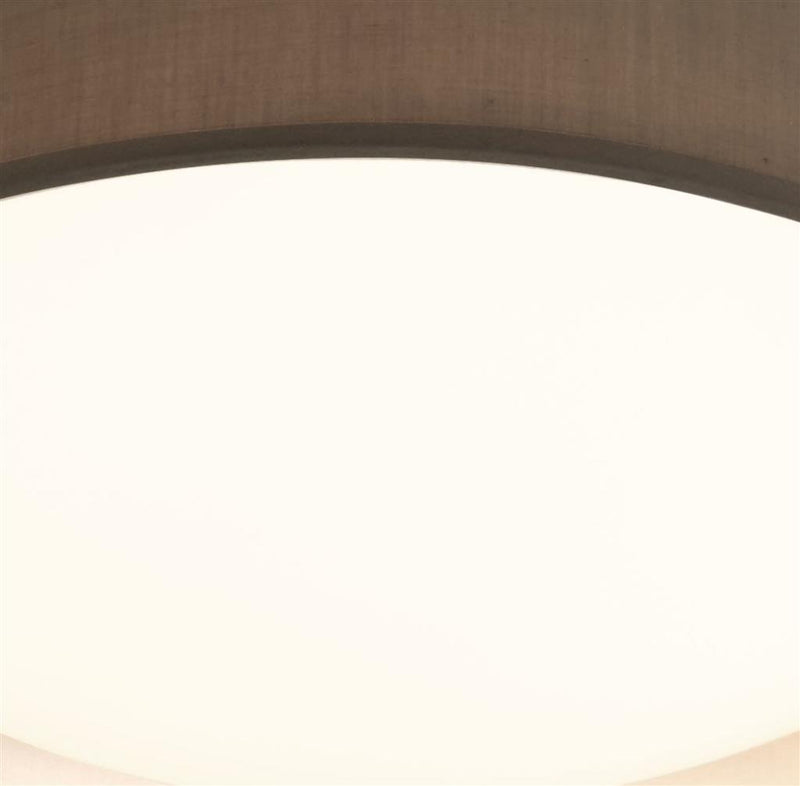 Searchlight  9371-50GY Gianna Flush - Grey Fabric & Acrylic Diffuser