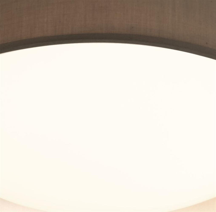Searchlight  9371-50GY Gianna Flush - Grey Fabric & Acrylic Diffuser