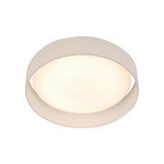 Searchlight  9371-50WH Gianna LED Flush Ceiling Light - Acrylic, & Fabric Shade - Bonus Superstore