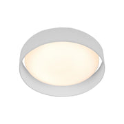 Searchlight  9371-50WH Gianna LED Flush Ceiling Light - Acrylic, & Fabric Shade - Bonus Superstore