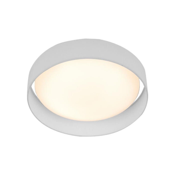Searchlight  9371-50WH Gianna LED Flush Ceiling Light - Acrylic, & Fabric Shade
