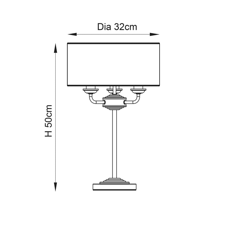 Highclere 3lt Table - 94369 - Bonus Superstore