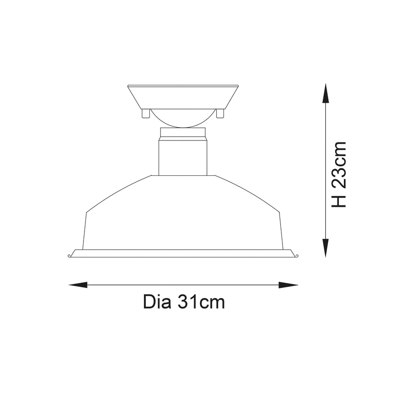 Darton 1lt Semi flush - 96181