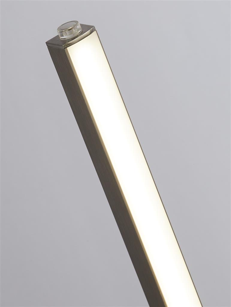 Searchlight  96382-1SS Tribeca Table Lamp - Satin Silver Metal