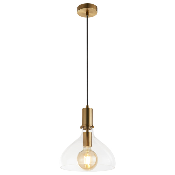 Searchlight  31031-1PB Margarita Pendant - Brass Metal & Glass