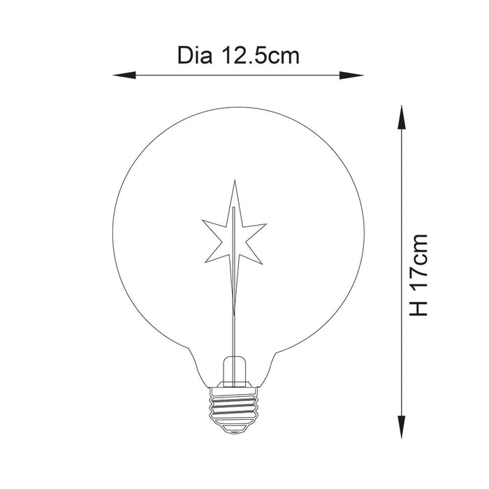 Endon Star E27 LED filament
