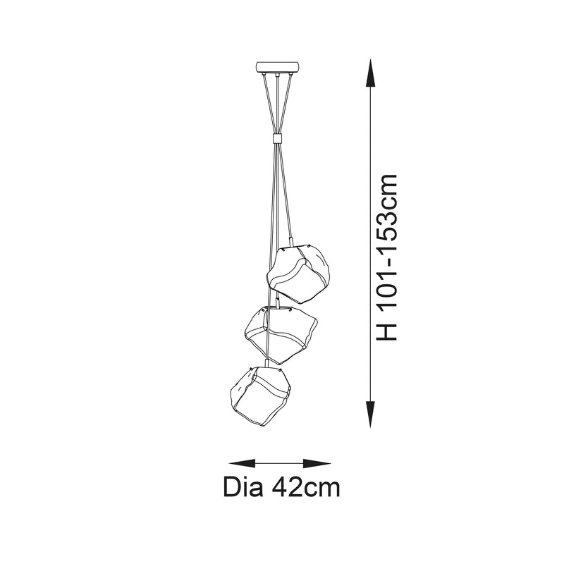Rock 3lt Pendant - 97660