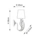 Endon Delphine Wall light - Bonus Superstore