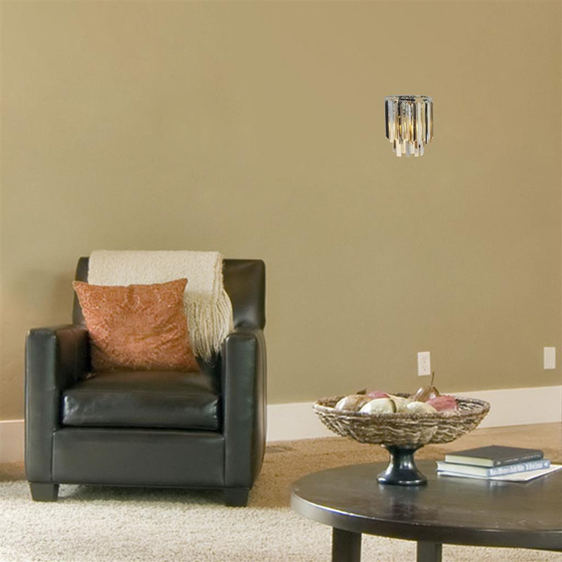 Searchlight  9832-2CC Clarissa 2Lt Wall Light - Chrome & Mixed Glass