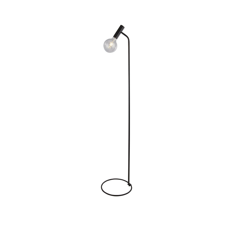 Searchlight  35722-1BK Dulwich Floor Lamp - Black Metal