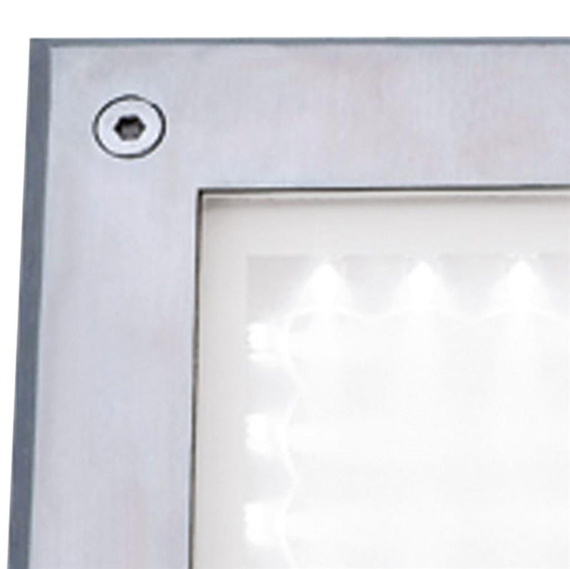 Searchlight  9909WH Walkover LED Recessed Square Walkover - Stainless Steel