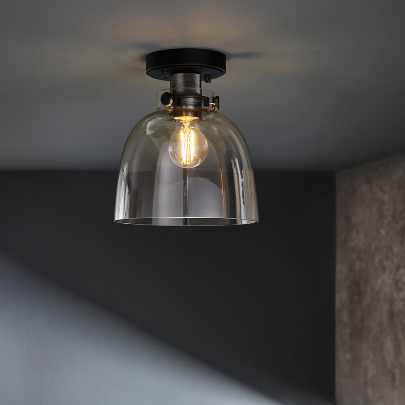 Endon 99106 Urban Flush - Smokey Grey Glass