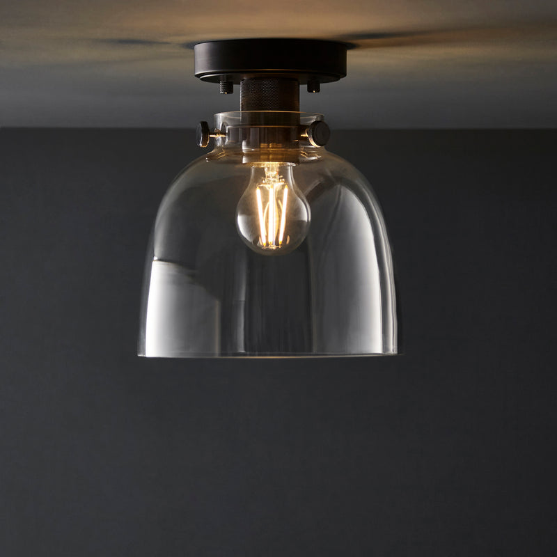 Endon 99106 Urban Flush - Smokey Grey Glass