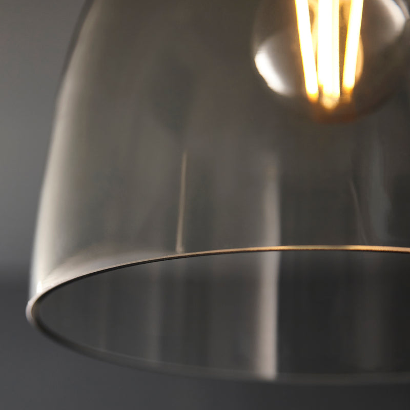 Endon 99106 Urban Flush - Smokey Grey Glass