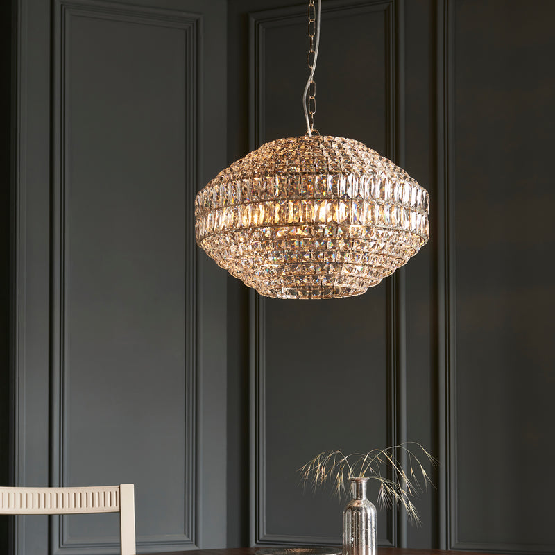Endon 99155 Beatrice 5Lt Pendant - Chrome/Crystal