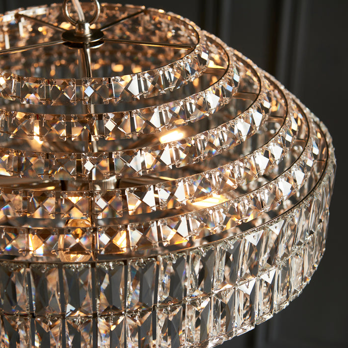 Endon 99155 Beatrice 5Lt Pendant - Chrome/Crystal