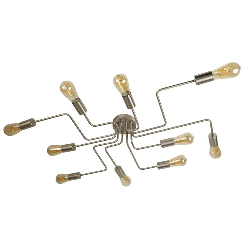 Searchlight  99210-10SS Circuit 10Lt Flush- Satin Silver Metal