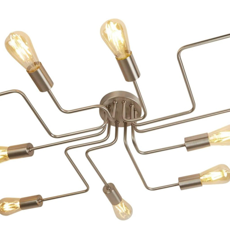 Searchlight  99210-10SS Circuit 10Lt Flush- Satin Silver Metal