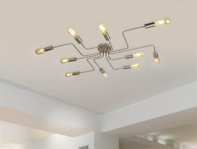 Searchlight  99210-10SS Circuit 10Lt Flush- Satin Silver Metal