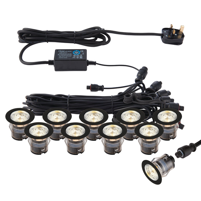IkonPRO CCT 3000K/4000K 35mm kit black IP67 0.75W - 99765