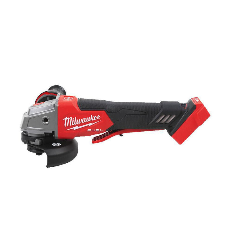 Milwaukee M18 FUEL™ 115 mm variable speed & braking angle grinder with paddle switch