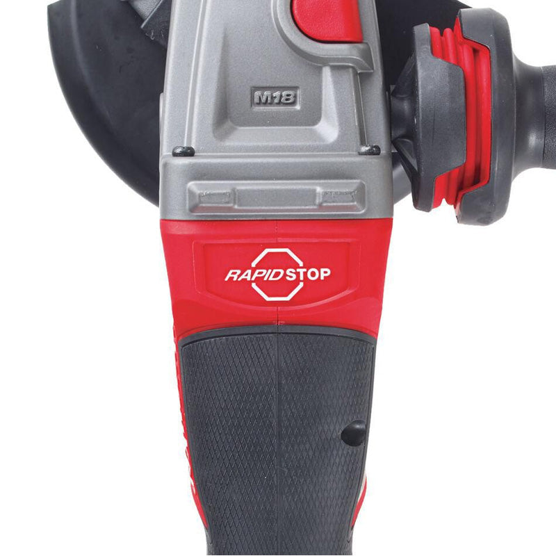 Milwaukee M18 FUEL™ 115 mm variable speed & braking angle grinder with paddle switch