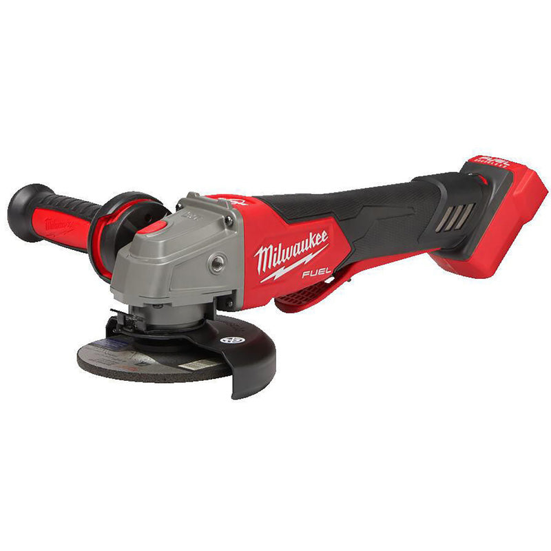 Milwaukee M18 FUEL™ 115 mm variable speed & braking angle grinder with paddle switch