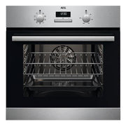 AEG BCX23101EM 59.4cm Built In Electric Single Oven - Stainless Steel - Bonus Superstore