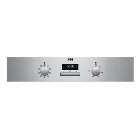 AEG BCX23101EM 59.4cm Built In Electric Single Oven - Stainless Steel - Bonus Superstore