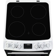 AEG CCX1530ACW 55cm Double Oven Electric Cooker with Ceramic Hob - White - Bonus Superstore