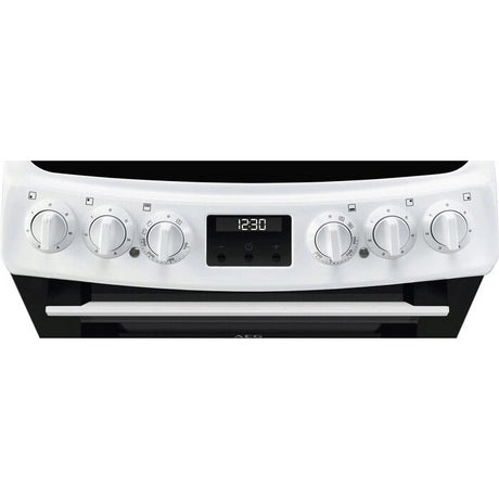 AEG CCX1530ACW 55cm Double Oven Electric Cooker with Ceramic Hob - White